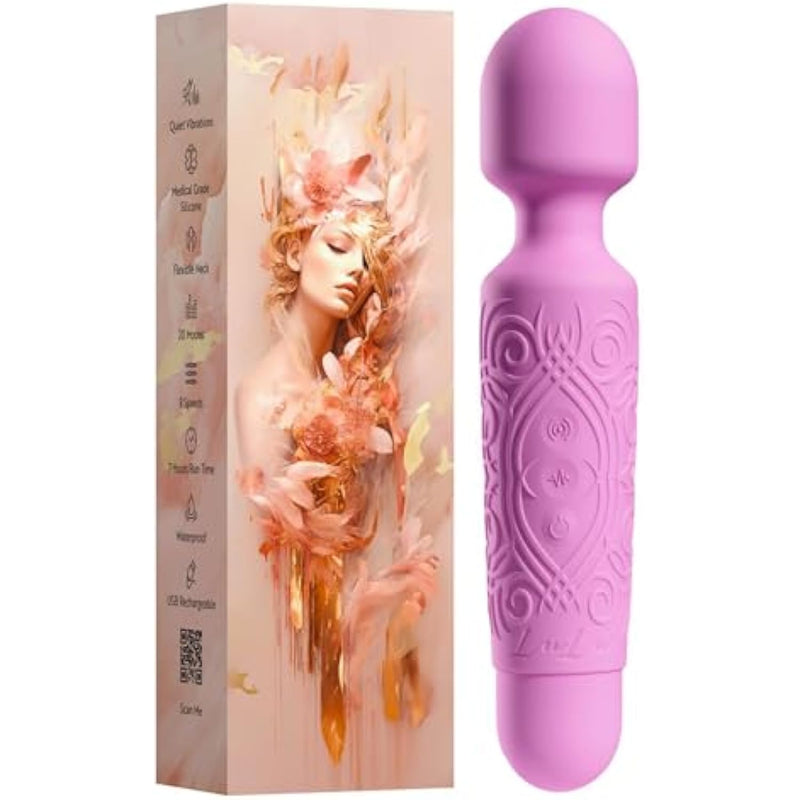 LuLu Vibrator, Vibrators, Womens Sex Toys, Female Sex Toy, Vibrater, Mini Vibrator Wand, Sexy Toys, Sexual Pleasure Tools for Women, Sextoy, Wand Vibrator - Pink