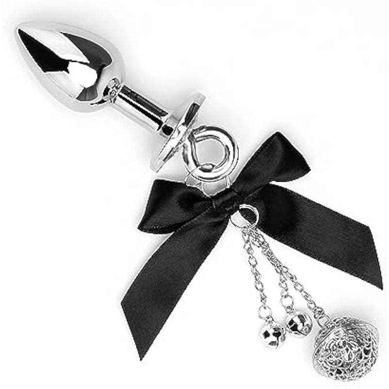 Luxury Stainless Steel Metal Anal Trainer Jewel Butt Plug Sm Small Bell Adult Anal Plugs(Mini)