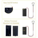 2 Pcs Miniature LED Lighting Kit for Model Houses & DIY Craft Projects