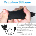 Inflatable Anal Plug, Anal Pump, Flexible-Sized Butt Plug, Anal Sex Toy, Flower Shape Removable Butt Plug, Anus Expander Anal Dildo For Unisex Gay Lgbt Sex Game Prostate Massager