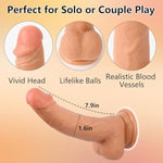 Strap On Dildo Harness Sex Toys For Pegging, Wearable Strapon Harness Thigh Sling With 7 Inch Realistic Suction Cup Dildo Lesbian Toy, Adjustable Strapless Strapon G-Spot Adult Toys For Women Couples