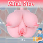Mini Sex Doll Torso For Men, 3.4 Lb Realistic Male Masturbators Pocket Pussy With Big Boobs Ass, Lifelike Female Sex Dolls With Textured Vagina Anal, Adult Sex Toys & Games (3.4 Pound)