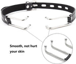 Mouth Hook Leather Neck Collar Lockable Nose Hook Kidnapping SM Sex Toy Headgear Sex Toy Mouth Separator Choker Adjustable Pin Buckle