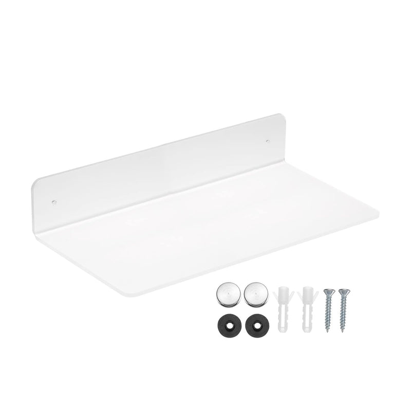 11.81 X 5.91 Inch Acrylic Floating Shelf, Floating Wall Mounted Shelves For Ba