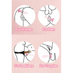 3 Pcs Set Glass Butt Toys Anus Beads Anal Trainer Dildo Crystal Butt Plug Kit S&M Adult Gay Anal Plugs Women Men Sex Gifts Things For Beginners Couples - Pink