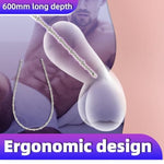 Double Head Stainless Steel Penis Plug Extra Long Pull Bead Urethral Dilator Double Urethra Toys Male Masturbation Sex Toy (L)
