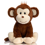 Plush Monkey Stuffed Animals Cute Monkey Toys Birthday Gifts For Kids 12 Inch Brown