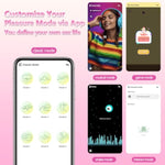 App & Remote Control G-Spot Vibrator Panty Egg Vibrators Dildo Anal Sex Toys With 10 Vibration Modes,Long Distance Wearable Waterproof Massager Vagina Stimulator For Women And Couple (Rose)