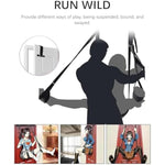 Door Sex Swing Love Slings With Widen Seat Cushion, Bdsm Door Hanging Bondage Set Handcuffs Leg Restraints Spreader Adult Toys, Straps Adjustable Max Load 300Lbs, Couples Travel Gifts (Black Kit Us)