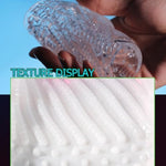 Male Masturbator Penis Pump Adult Sex Toys For Men, Transparent Penis Sleeve Pocket Pussy Stroker Masturbators Cup With 3D Realistic Texture, Manual Sucker Masturbation Penis Extender Male Sex Toy