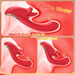 Vibrator Rotating Tongue Toy For Women Adult Sex Toy, Flexible G Spot Vibrator With 10 Licking And 10 Vibrating Modes And Heating,Tongue Licking Womens Sex Toys,Nipple Toy Clitoral Stimulator