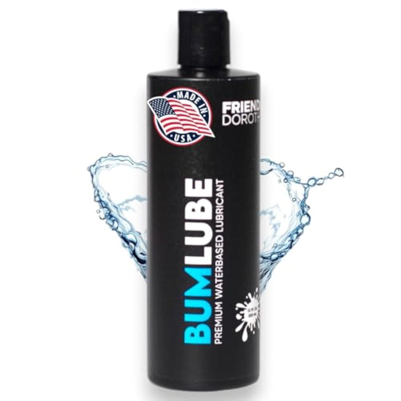 Bum Lube – Ultra-Slick Water-Based Lubricant – 12Oz – Long-Lasting, Toy-Safe & Easy Clean-Up – Unscented & Gentle On Skin