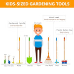 8Pcs Kids Gardening Tools, Kids Rake And Shovel Set, Toddler Outdoor Yard Tools, Garden Toys Gifts For Boys Girls Age 3 4 5 6 7 8 Years Old