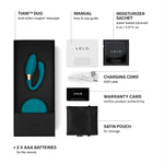 Tiani Duo Couples Vibrator For Men And Women With 2 Powerful Motors And 8 Vibrations Settings, Completely Waterproof Adult Sex Toys For Couples, Sex Toys For Her, Vibrator For Couples, Blue