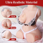Sex Doll Stroker 3 In 1 Adult Sex Toys With Realistic Boobs Vagina And Anal 5.5Lb Torso Male Masturbator With Realistic Body Skin Texture, Soft Butt Pocket Pussy Men Masturbation Sex Toys For Men
