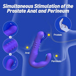 Prostate Massager Anal Vibrator, Sex Toys For Men P Spot Vibrator Dildos With 3 Wiggling 3 Throbbing 10 Vibrating Modes, Butt Plug Stimulator For Men Couples (Bumpa)