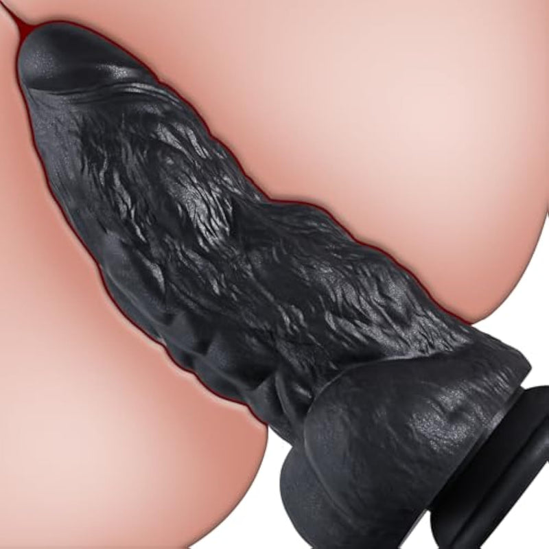 8 Inch Monster Huge Thick Dildo,2.5 Inch Diameter Girthy Fantasy Animal Dildo With Big Knot For G-Spot Stimulation,Xl Giant Silicone Dildos Large Anal Dildos Sex Toys For Men Women Couple Masturbator