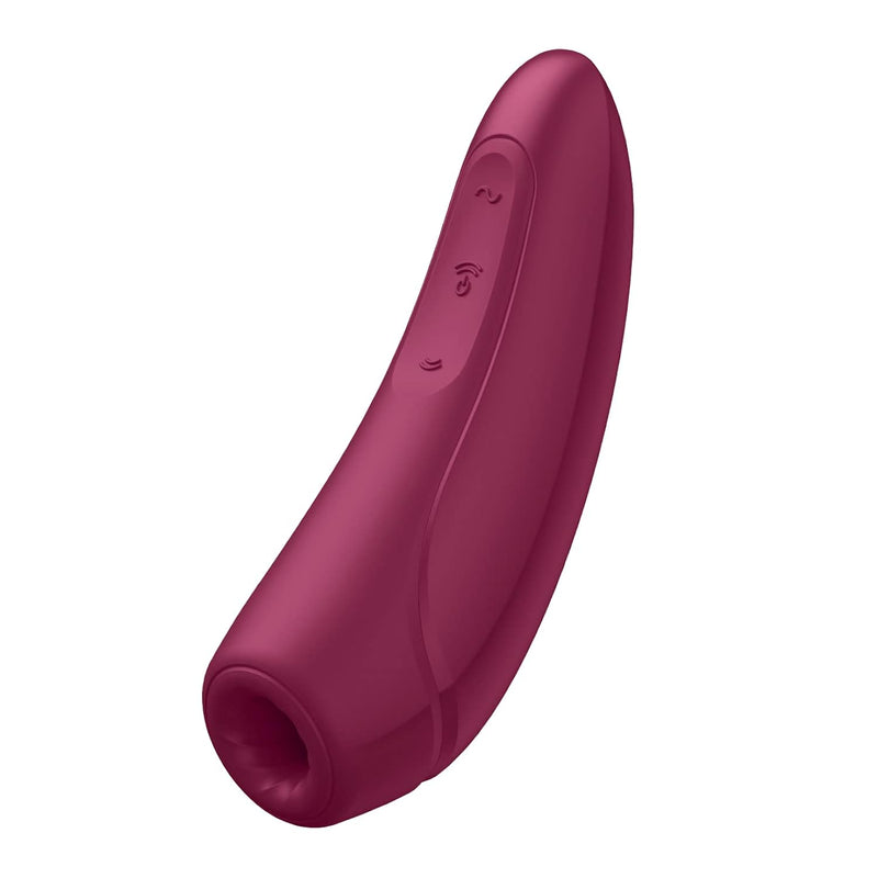 Curvy 1+ | Air-Pulse Clitoris Stimulating Vibrator | Connect App | 2 Motors | Clitoral Sucking Pressure-Wave Technology & Vibration | Waterproof (Ipx7) | Rechargeable Battery (Rose Red)