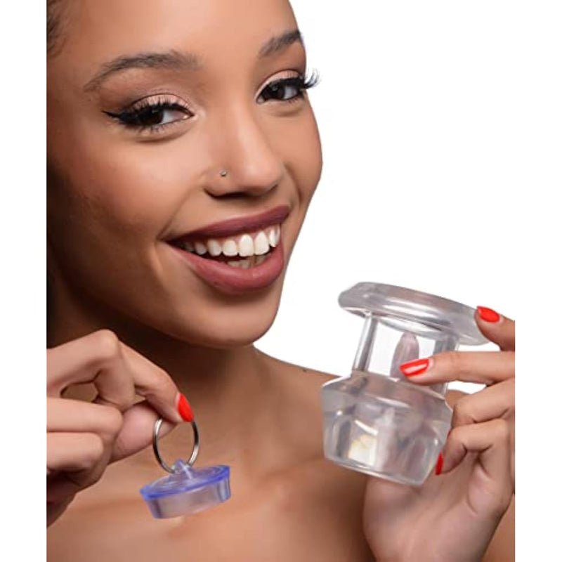 Ass Bung Clear Hollow Anal Dilator 3.5", Large