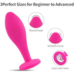 Anal Plug Anal Sex Toys,3Pcs Butt Plug Jeweled Anal Plugs Silicone Anal Toys Anal Training Kit Adult Sex Toys Games Butt Plug,Personal Sex Toy For Adult Women,Men And Couples (Pink)