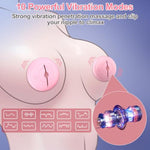 Nipple Toys Nipple Vibrator,Nipple Clamps Stimulator With 10 Vibration Modes, Silicone Lightweight Invisible Nipple Toy,Bdsm Fetish Flirting Kinky Female Sex Toy For Women Couples Sex Pleasure