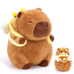 Athionsu 9’’ Capybara Plush With Bee Backpack Cute Kawaii Stuffed Animal Toy Plush For Toddler Kids Boys Girls