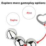 Metal Large Anal Beads Butt Plug Sex Toys Sturdy Anal Balls with Pull Ring