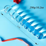 Men'S/Women'S Anal Beads - Glass Dildo, Gradually Increasing Bead Size Sensual Toy Wand - Easy-To-Clean Anal Toy, Crystal G-Spot Stimulation Pleasure Penis Anal Play Toy For Couples Women