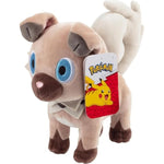 8" Rockruff Plush - Officially Licensed - Generation 7 Sun And Moon Figure - Authentic Soft Stuffed Animal Dog Toy - Holiday Christmas Stocking Stuffer Gift For Kids, Boys, Girls - 2+