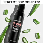 (Bum) Water Based Lube - Organic Aloe Personal Lubricant And Vaginal Moisturizer, Uber Hydrating, Ph Balanced, Fragrance Free, Hypoallergenic, Condom Compatible, For Men, Women, Couples, 4Oz
