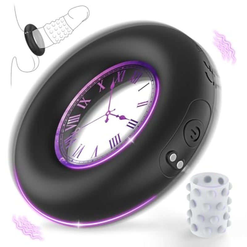 Vibrating Cock Ring, 2 Motors 10 Vibrations With Silicone Penis Sleeve, Penis Ring Vibrator Couples Sex Toys For Men Women, Pleasure Cockring For Male Erection Adult Couple Sex Toy & Games