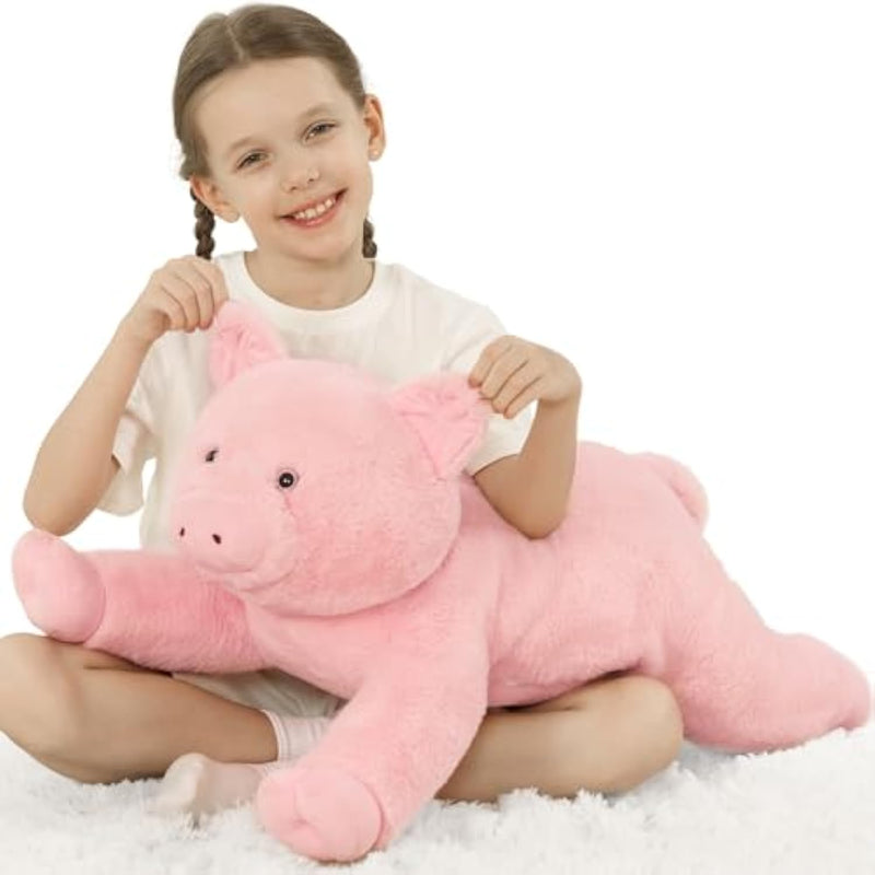 Giant Pig Stuffed Animal Plush Toy, 31.5 Inches Oversize Soft Pig Plushie For Kids Girls Boys, Snuggle Cute Stuffed Farm Animal Gift For Christmas Birthday
