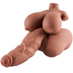 5 In 1 Shemale Sex Doll Trans Sex Toy With Penetrable Dildo And Nipples, Futa Sex Doll Torso Male Masturbator With Big Boobs Pussy Ass, 5 Channels Male Sex Toys For Men Sex