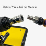 Vac-u-Lock to Double Vac-u-Lock Adapter with Flexible Rods Sex Machine Attachment Double Penetration for Vac-u-Lock Dildos Masturbator
