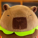 Capybara Plushie Stuffed Animal Toy, Stuffed Capybara Plush Toy, Birthday Xmas Gift For Kids (Hamburger)