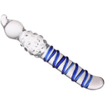Blue Dream Glass Dildo Crystal Pleasure Wand Anal Plug Dildos (Blue Dream)