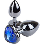 Anal Plugs Anal Trainer Kits Set Colorful Metal Butt Plug Heart Shape Jewelry Anal Sex Toys For Beginners Advanced Users