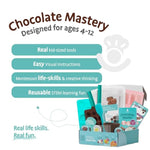 Real Chocolate Making Kit For Kids | Learn To Cook With Real Tools | Educational Stem Gift Set Ages 4+ | Diy Chocolate Activity With Visual Recipes For Boys & Girls