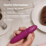 MIA 3 - Mini Personal Massager, Discreet Clitoral Vibrator, Deep Rose