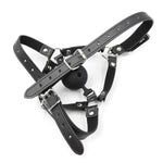 Ball Gag Silicone And Nose Hook Sex Things For Couples Kinky Bondage Gear & Accessories Chastity Cage Adjustable Belt Bdsm Sex Toy (50Mm,Black)