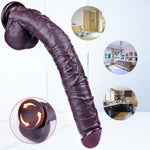 16.5-Inch Huge Black Realistic Dildo, Extra-Large Longdildo,Thick Silicone Xxldildo,Strong Suction Cup Wide Giant Dildo,Big Penis With Balls For G-Spot And Anal Play,Adult Toy For Women/Men/Couples