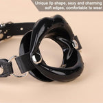 Open Mouth Gag Lips Erotic Toys, Oral Sex Gag Bondage Restraints, Adjustable Head Harness Ballgag Muzzles Restraints, Adult Mouth Gag Sex Toys Flirt For Men Women Couples