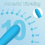 Realistic Silicone Dildos with 10 Vibration Modes for Men and Women, Soft Bendable Clitoral Vibrators