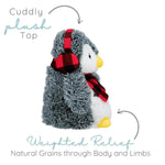 Pennie Penguin - Microwavable & Weighted Plush Stuffed Animal - Heated Plushie For Warmth - Cute, Soft, Cozy Toy For Adults & Children (Boys, Girls, & Toddlers) By Warm Pals
