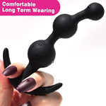 Anal Beads Butt Plug Prostate Massager Sex Toy With Narrow Flared Base And Graduated Beads For Comfortable Long Term Wear Sex Toy For Men Women