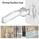 13 Inch Realistic Huge Wolf Dog Dildo + 15.5Inch Huge Long Anal Beads