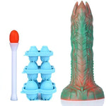 9.5 Inches ?Audrey Ii? Ovipositor Dildo With Medium Soft Platinum Suction Cup, Unique Design Hands-Free Play Sex Adult Toy With Egg Models And Booster