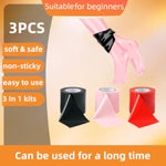 Bdsm Bondage Tape Set 3 Rolls Sex Restraints Toys Reusable Static Electrostatic Tape Pvc Fetish Sm Adult Toy For Men And Women