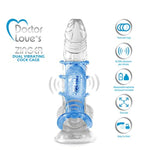 Sl-V2-3 Vibrating Dual Vibrating Cock Cage, Blue