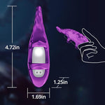 Finger Vibrator Clitoral Stimulator Vibrating Nipple G-spot Massage Mini Adult Sex Toys 9 Vibration Modes Wearable Silicone Sleeve with Textured Bump for Solo Play Couples Women
